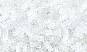 Crystal Transparent Matte Bugle Beads 